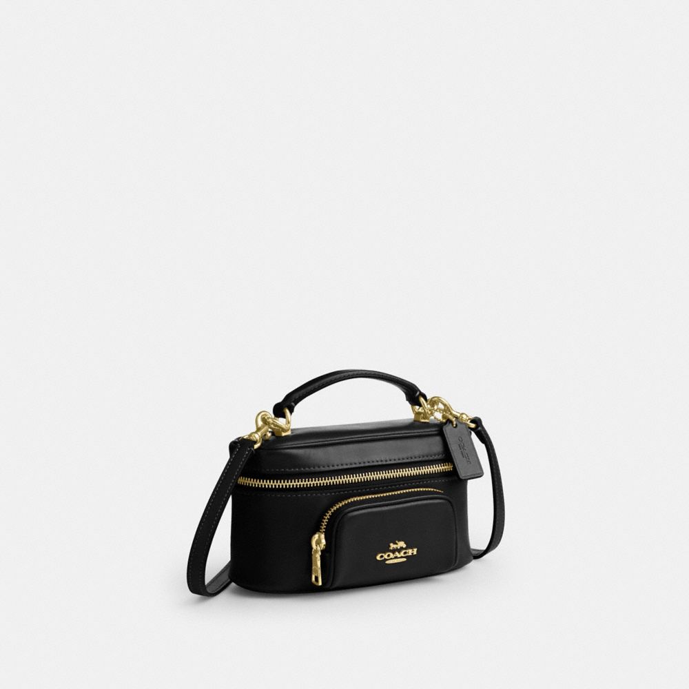 Coach Rainer Crossbody Bag 18 With Pocket - Gold/Black