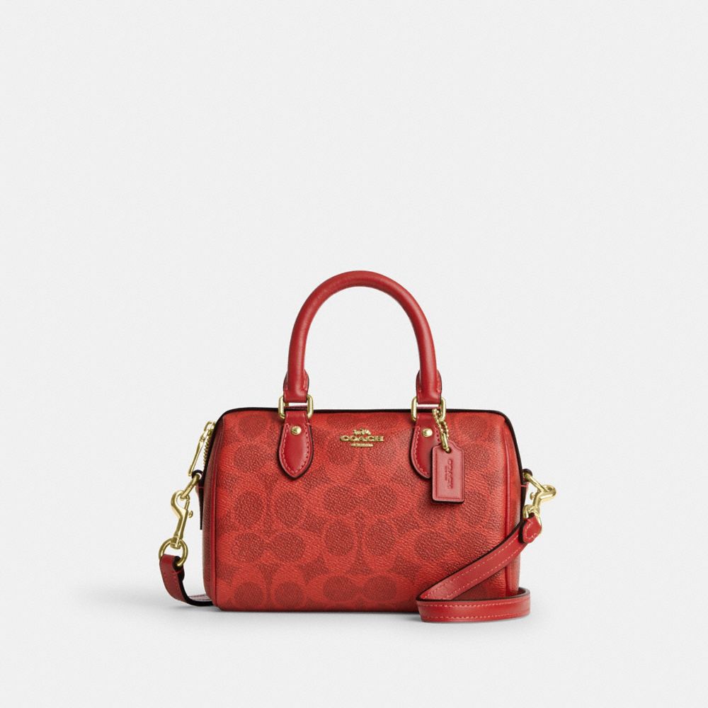 Signature Canvas/Gold/Crimson