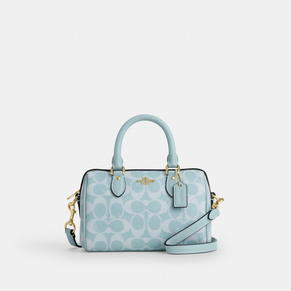Signature Canvas/Gold/Light Blue