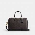 Coach Rowan Large Satchel Bag - Gold/Walnut/Black