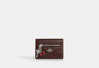 Coach Card Case With Charms Silver/Maple