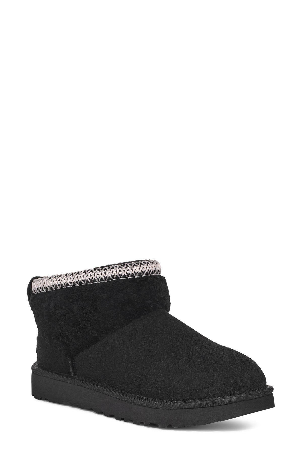 UGG Classic Ultra Mini Max Curly Boot - Black