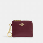 Coach Small Corner Zip Wallet Classic Im/Dark Cherry