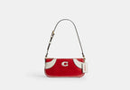 Coach Bowling Small Shoulder Bag - Red/White Stripe