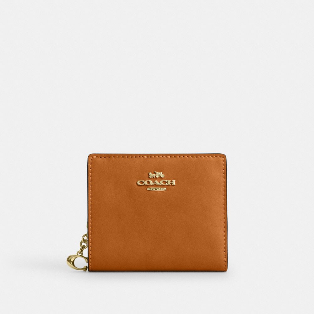 Coach Snap Wallet In Crocodile-Embossed Leather