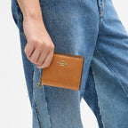 Coach Snap Wallet In Crocodile-Embossed Leather