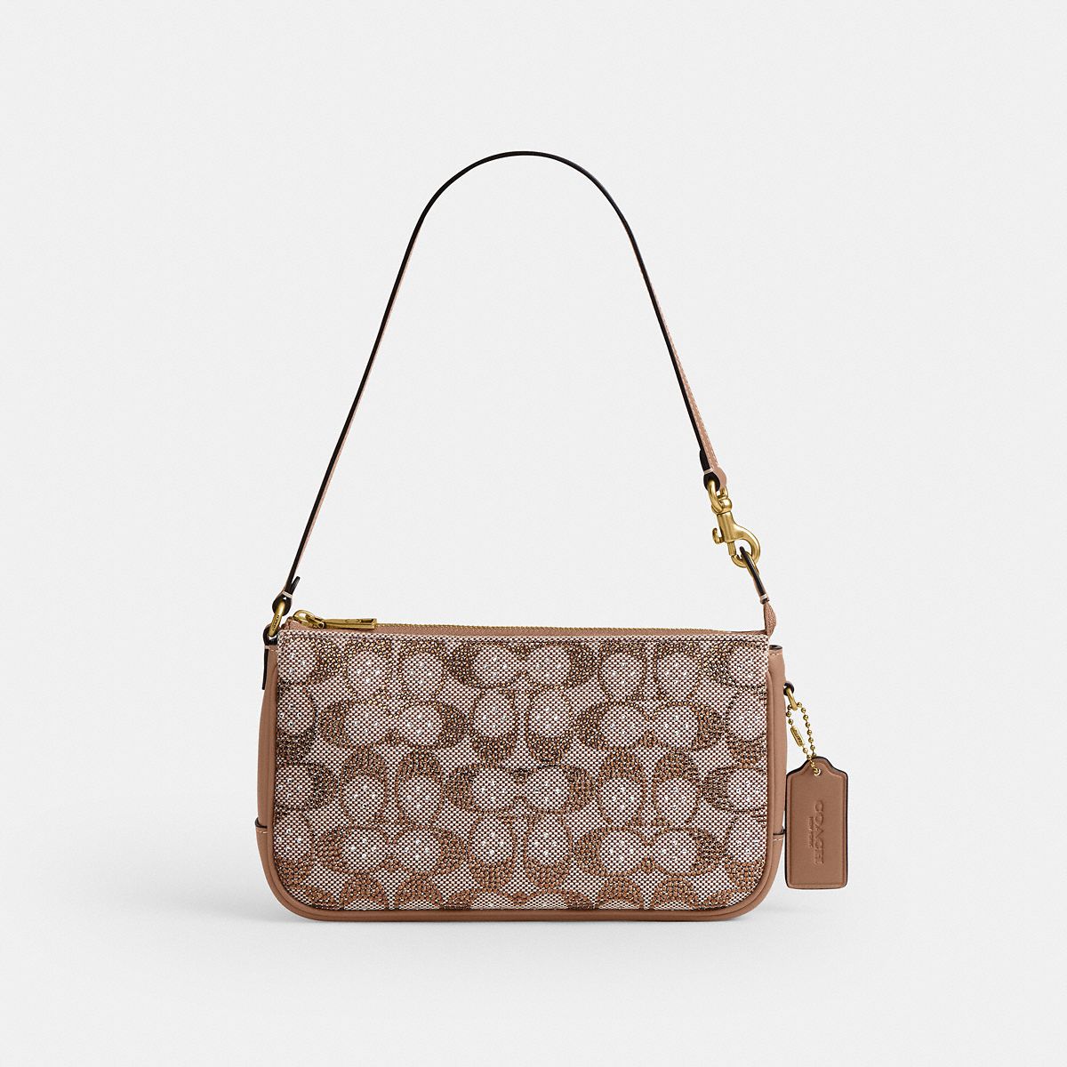 Coach Plaza Bag - Crystal Jacquard Mushroom