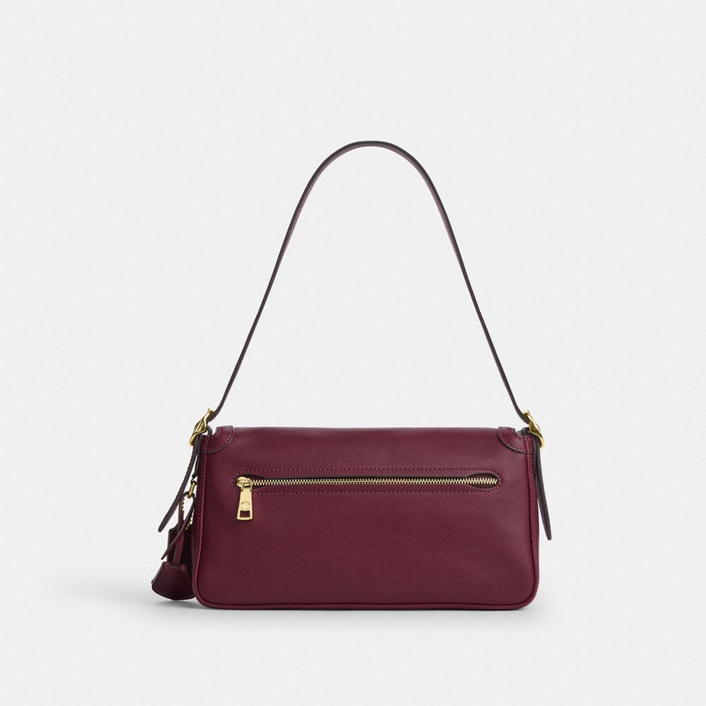 Coach Etta Small Flap Dark Cherry