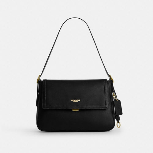 Coach Etta Flap Bag - Black