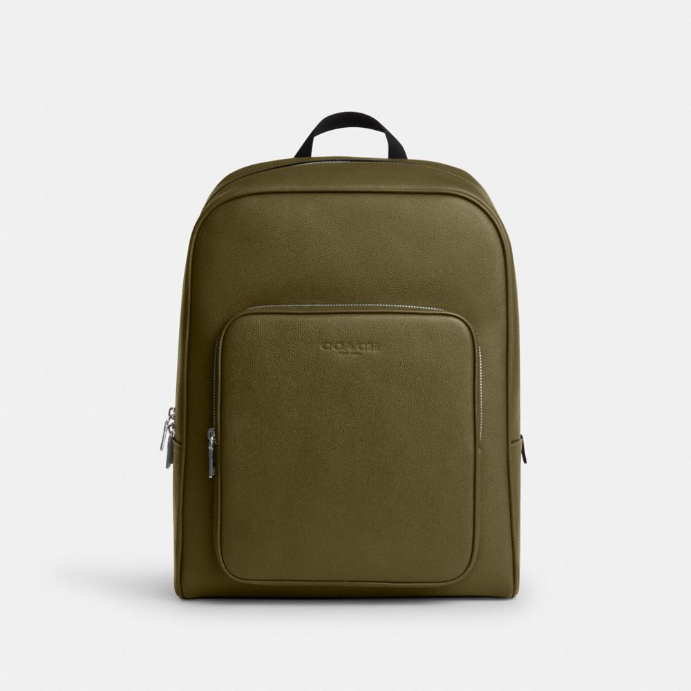 Coach Aiden Backpack Silver/Olive