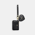 Coach Wristlet And Heart Pouch Gold/Black