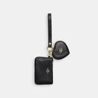 Coach Wristlet And Heart Pouch Gold/Black