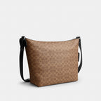Coach Finn Hobo Bag 32 - Silver/Tan Black side