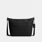 Coach Finn Hobo Bag 32 - Silver/Black Signature
