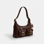 Coach Allison Zip Top Shoulder Bag - Gold/Maple side
