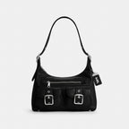 Coach Allison Zip Top Shoulder Bag - Silver/Black