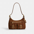 Coach Allison Zip Top Shoulder Bag - Gold/Warm Brown