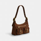 Coach Allison Zip Top Shoulder Bag - Gold/Warm Brown side