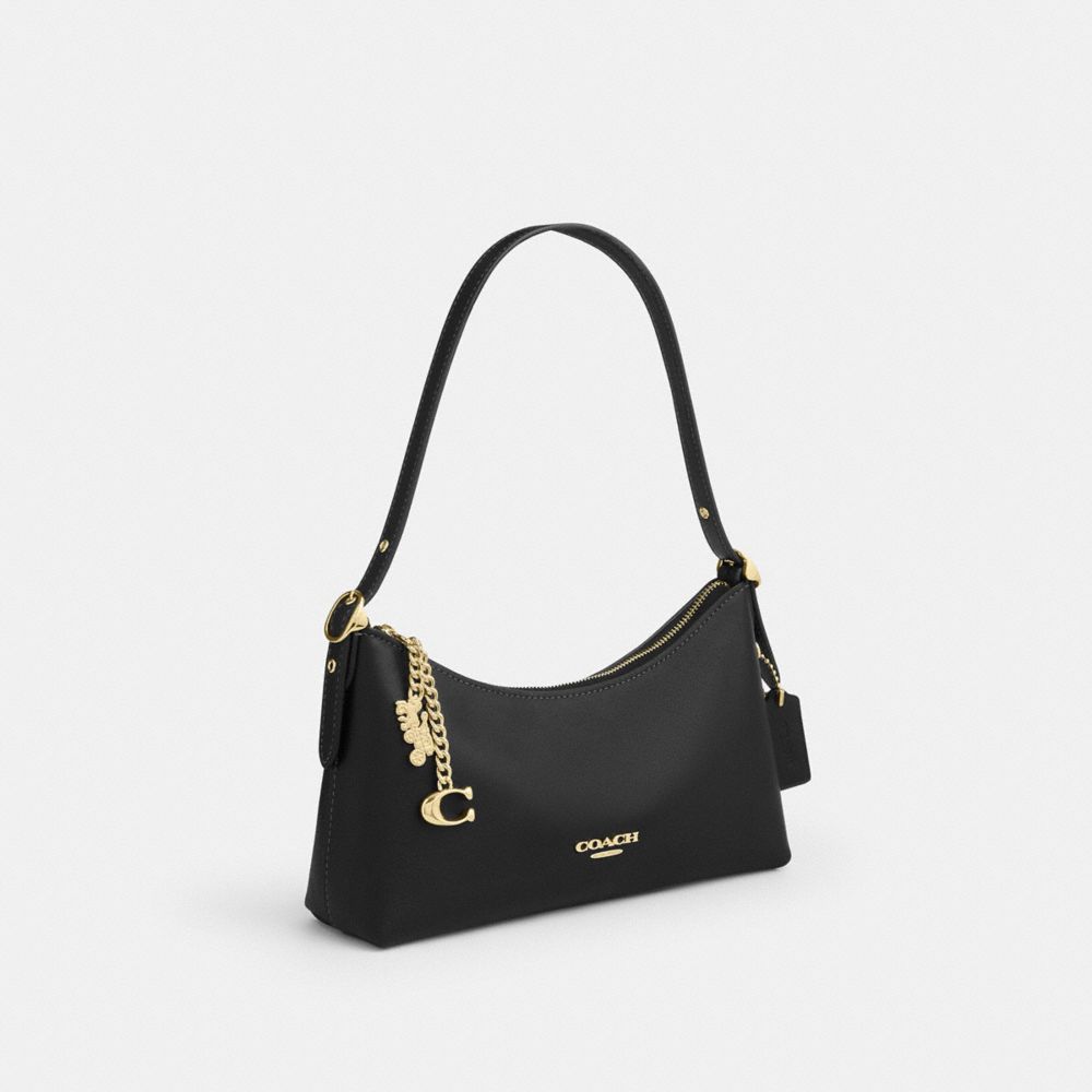 Coach Emeilia Shoulder Bag Gold/Black angle