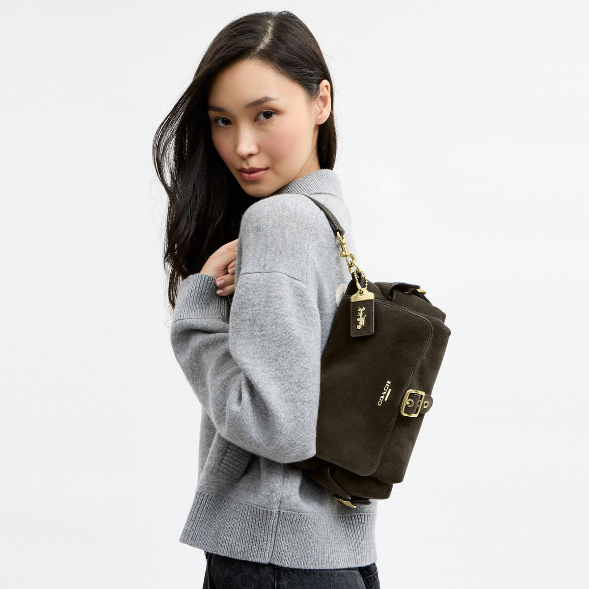 Coach Alice Shoulder Bag Ebony angle