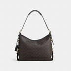 Coach Laurel Shoulder Bag With Buckles Gold/Walnut/Black