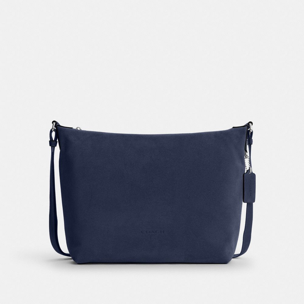 Coach Finn Hobo Bag 32 - Silver/True Navy