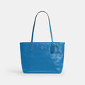 Coach Medium City Tote Bag - Silver/Blue Jay
