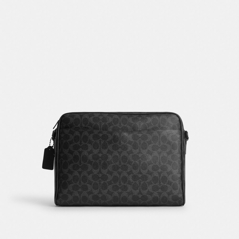 Coach Colton Crossbody Bag 34 - Matte Black/Black Signature detail