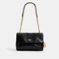 Coach Elodie 24 With Quilting Gold/Black