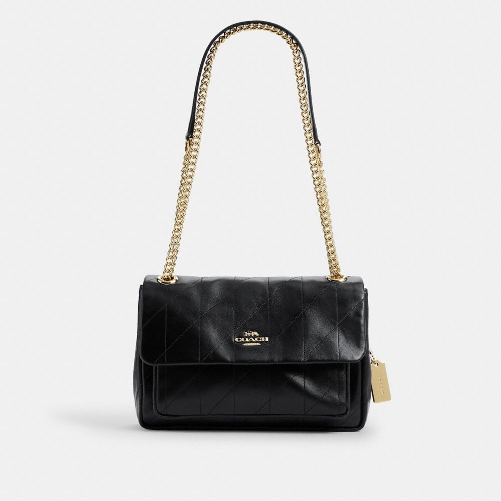 Coach Elodie 24 With Quilting Gold/Black