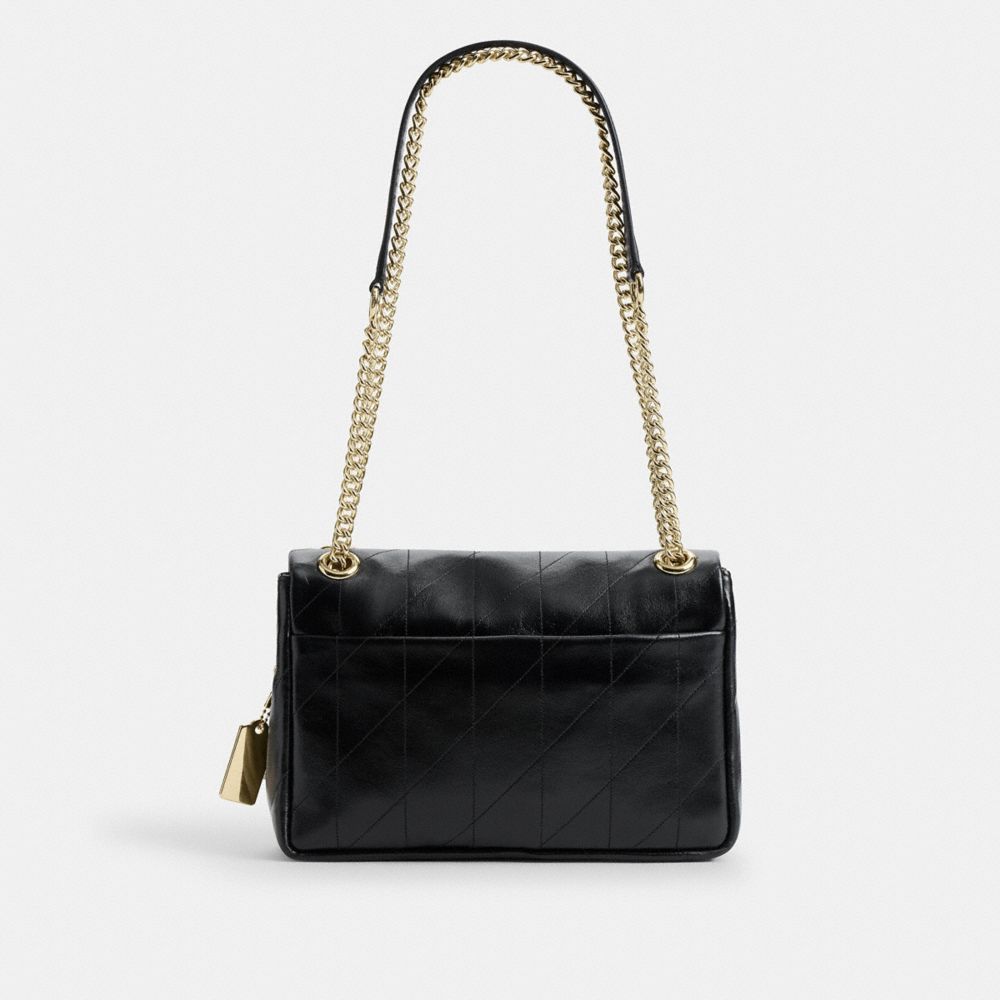 Coach Elodie 24 With Quilting Gold/Black