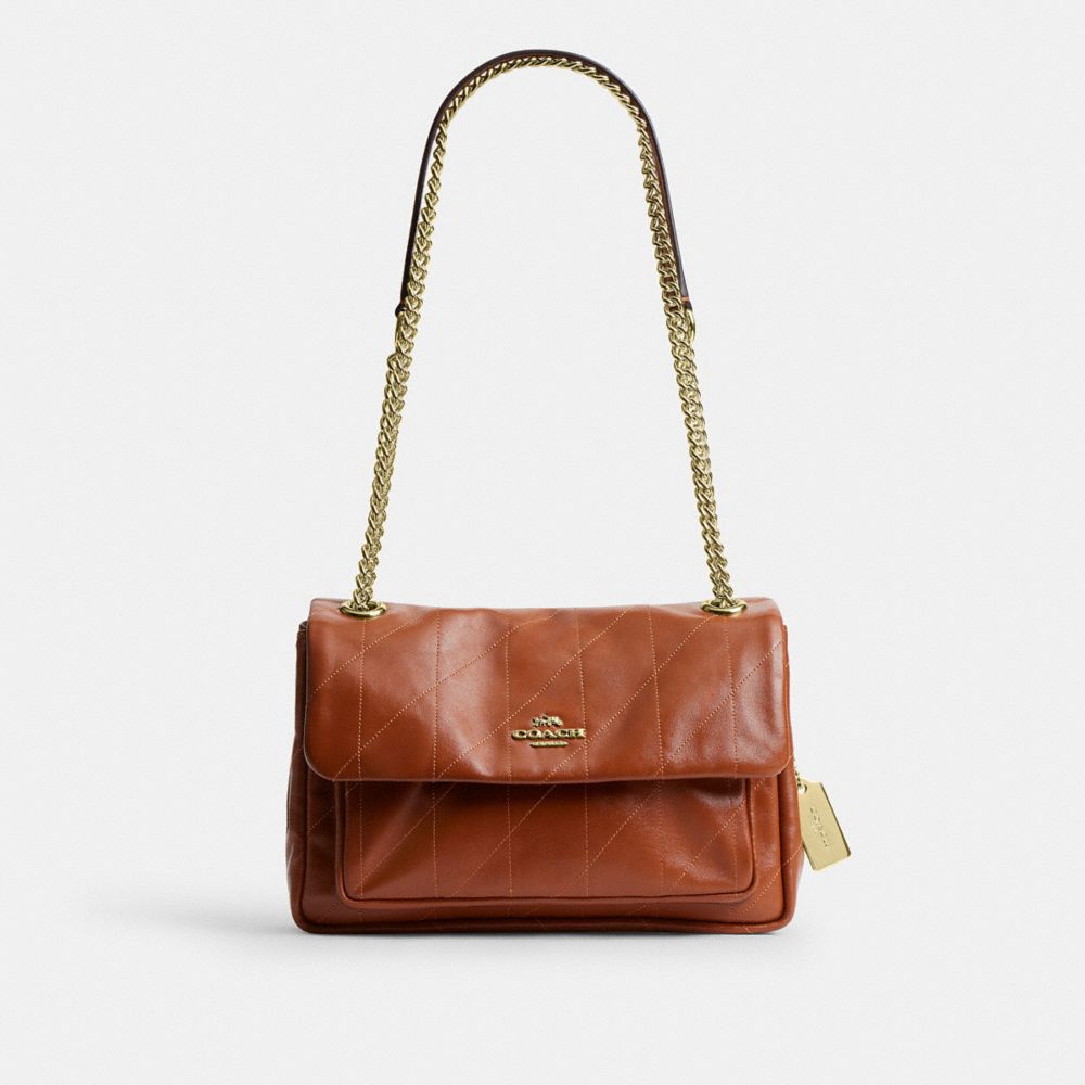 Coach Elodie 24 With Quilting Gold/Cinnamon