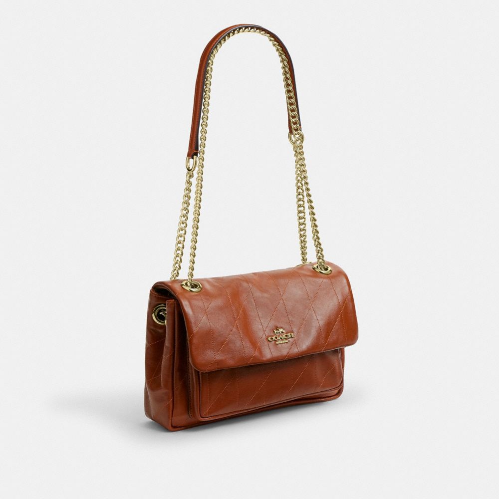 Coach Elodie 24 With Quilting Gold/Cinnamon