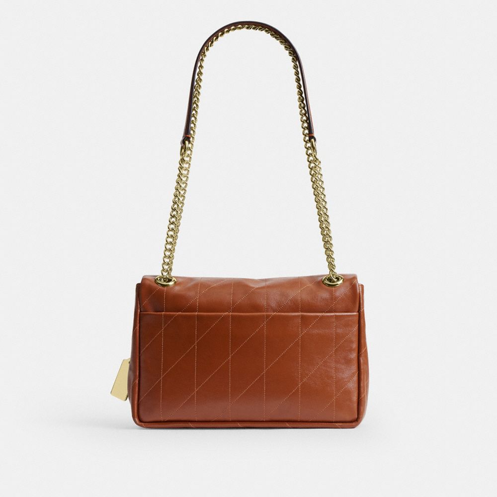 Coach Elodie 24 With Quilting Gold/Cinnamon