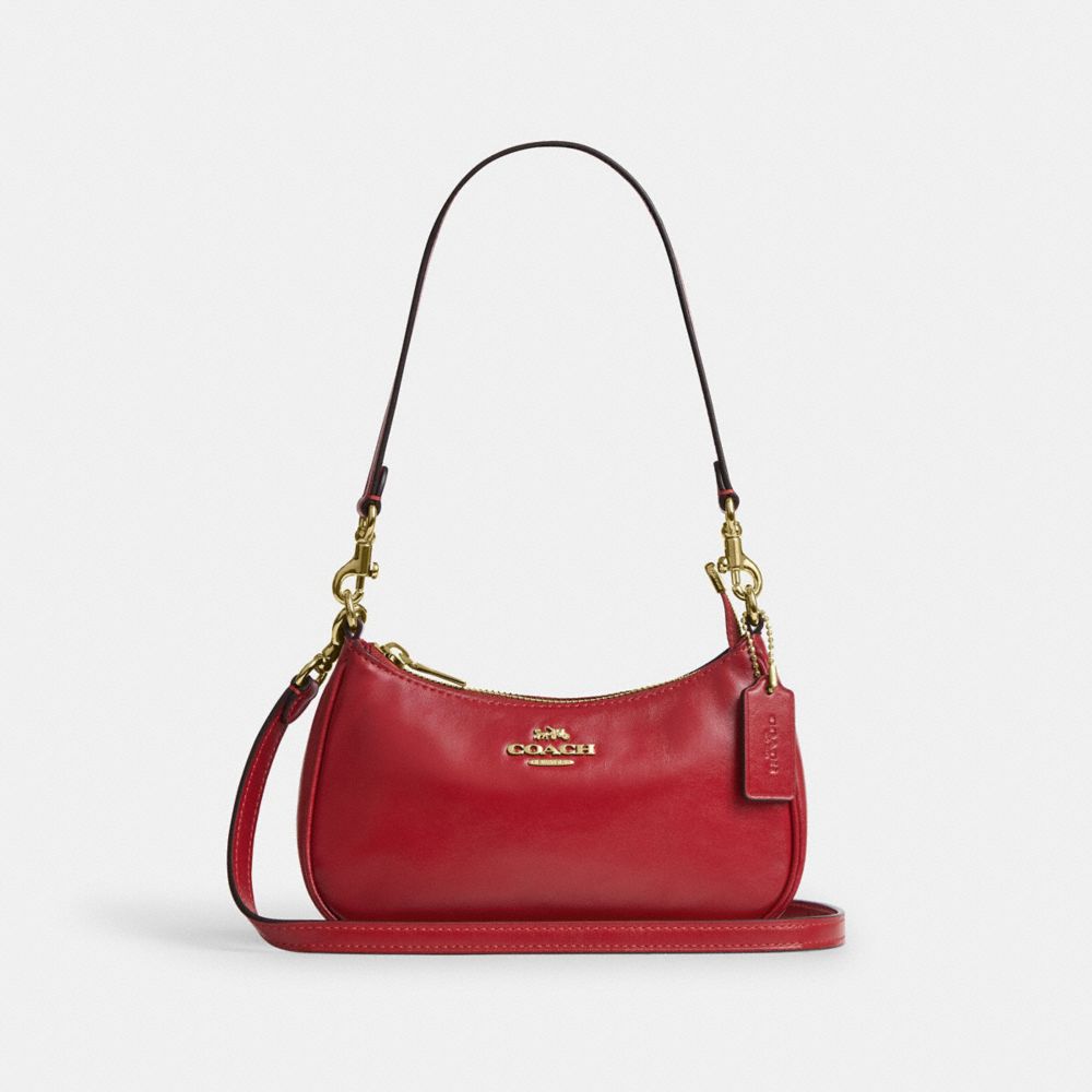Coach Soft Teri Mini Crossbody Bag - Gold/Poppy