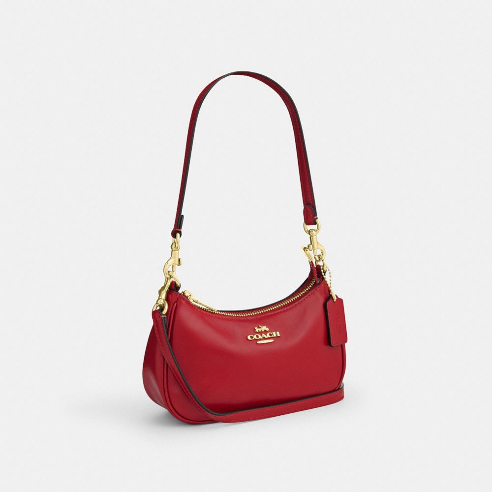 Coach Soft Teri Mini Crossbody Bag - Gold/Poppy side