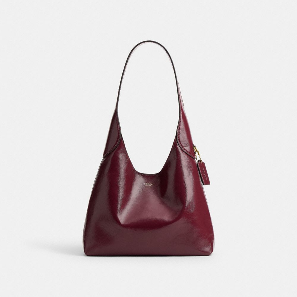 Coach Brooklyn Shoulder Bag 28 - Brass/Dark Cherry