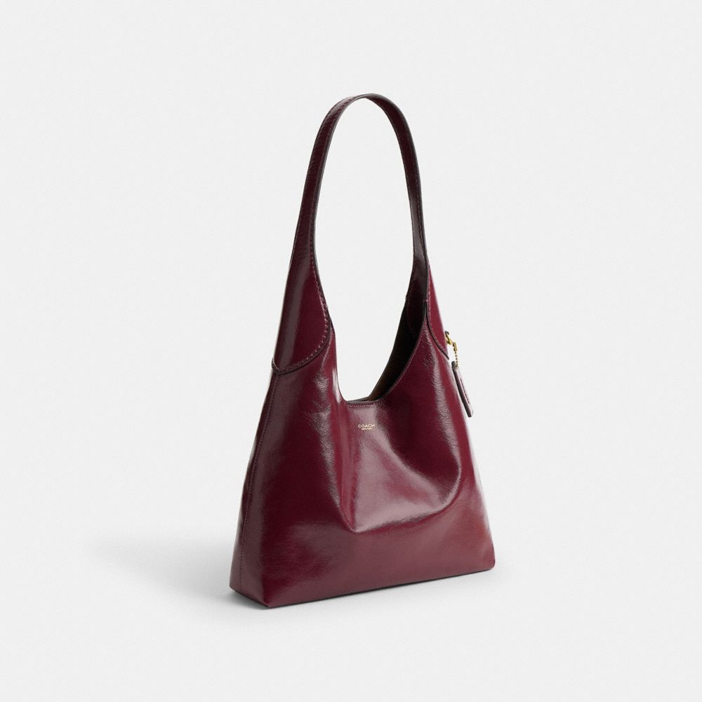 Coach Brooklyn Shoulder Bag 28 - Brass/Dark Cherry