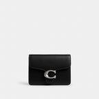 Coach Tabby Card Case Silver/Black