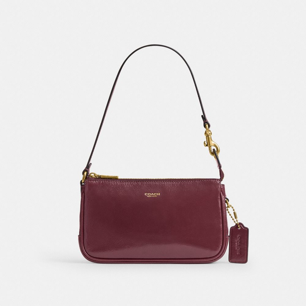 Coach Plaza Bag 18 - Leather Dark Cherry