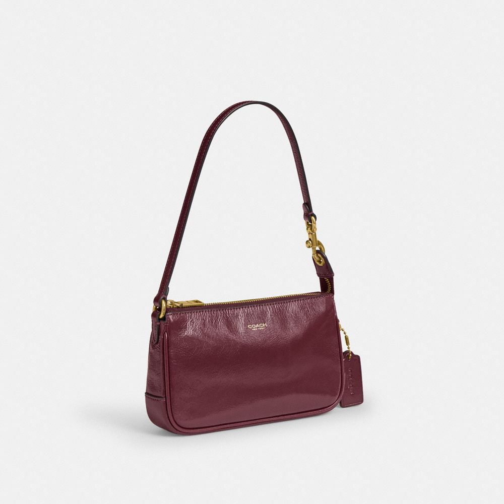 Coach Plaza Bag 18 - Leather Dark Cherry