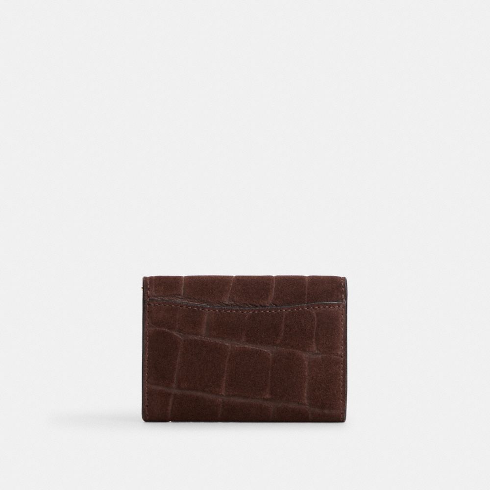 Coach Flap Card Case Gold/Maple detail