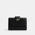 Coach Medium Corner Zip Wallet In Crocodile-Embossed Leather