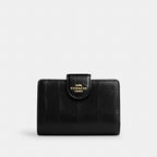 Coach Medium Corner Zip Wallet In Crocodile-Embossed Leather