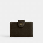 Coach Medium Corner Zip Wallet In Crocodile-Embossed Leather