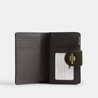 Coach Medium Corner Zip Wallet In Crocodile-Embossed Leather