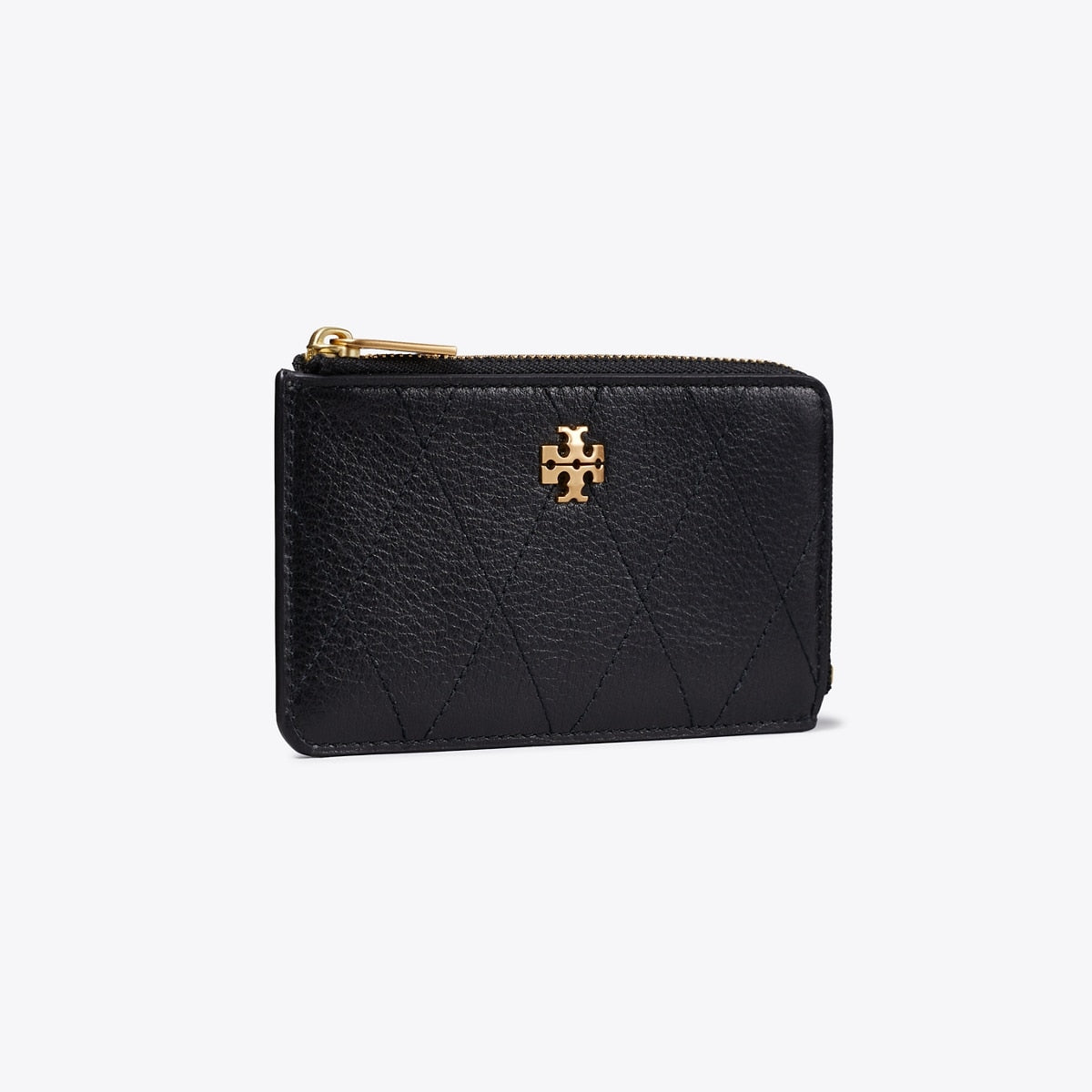 Tory Burch Charlie Quilted Zip Card Case