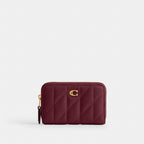 Coach Essential Small Zip Around Card Case With Pillow Quilting