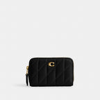 Coach Essential Small Zip Around Card Case With Pillow Quilting