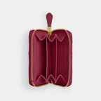 Coach Essential Small Zip Around Card Case With Pillow Quilting